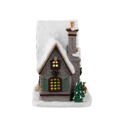 Lemax white christmas verlicht kersthuisje Caddington Village 2024