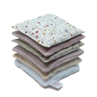 Little Botanic label Sensorische pittenzakjes 6 stuks Mauve