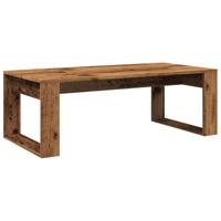 Salontafel 102x50x35 cm bewerkt hout oude houtkleurig - thumbnail