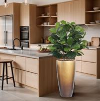 Lyrata deluxe kunstplant 95cm - thumbnail