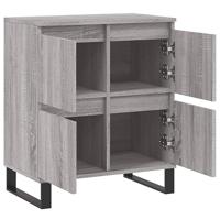 Dressoir 60x30x75 cm bewerkt hout grijs sonoma eikenkleurig - thumbnail