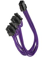 Delock Stroom Aansluitkabel 0.3 m Zwart, Violet - thumbnail