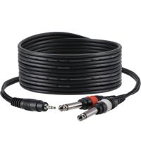 Devine VA5030 jack 3.5mm stereo-2x jack male 3m verloopkabel - thumbnail
