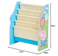 Worlds Apart 470PEL kinderboekenkast Multi kleuren Boekenkast met draagdoeken 4 schappen - thumbnail