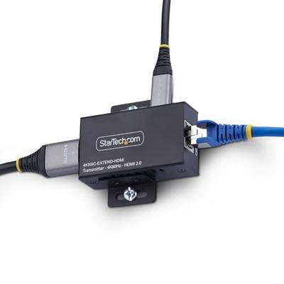 StarTech.com HDMI Extender Over CAT5e/CAT6, 4K 60Hz, Tot 60m, HDMI Transmitter/Receiver Kit, HDMI Verlenger, Power Over Cable