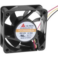 YS TECH FD126025HB-N(2A7) Axiaalventilator 12 V/DC 42.66 m³/h (l x b x h) 60 x 60 x 25 mm - thumbnail