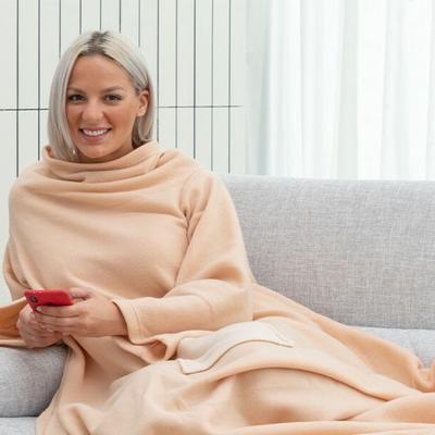 Enkele Mouwdeken met Centrale Zak Faboulazy InnovaGoods