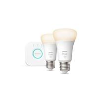 PHILIPS Hue White - Starterkit slimme LED lamp - 9.5W - E27 - Pak van 2 - thumbnail