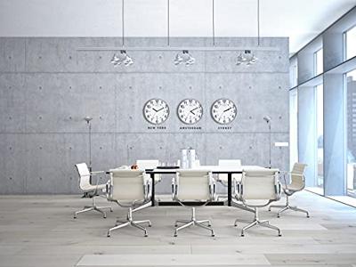 Unilux Wave wandklok, radiogestuurd, diameter 30 cm, grijs-wit Unilux Wave wandklok, radiogestuurd, diameter 30 cm, grijs-wit