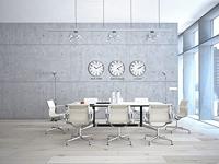 Unilux Wave wandklok, radiogestuurd, diameter 30 cm, grijs-wit - thumbnail