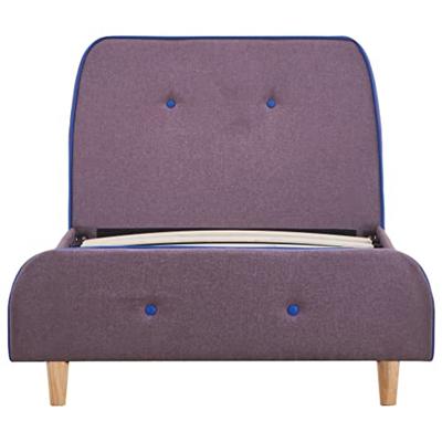 Bedframe stof taupe 90x200 cm