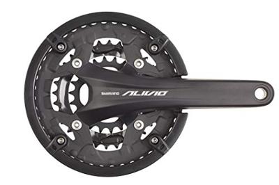 Crankstel 9 speed Shimano Alivio FC-T4060 met 175mm crankarm 44 x 32 x 22T - zwart - thumbnail