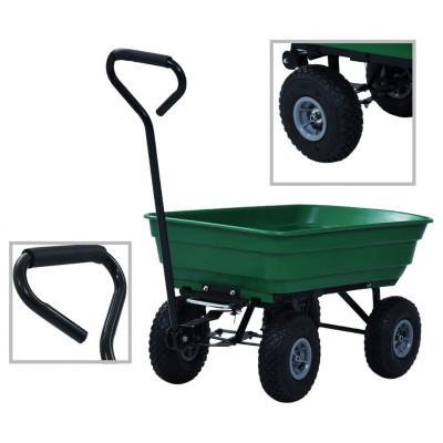 Tuinkiepwagen 300 kg 75L groen