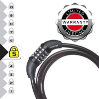 Masterlock Gevlochten stalen kabel met slot - 8119EURD 8119EURD - thumbnail
