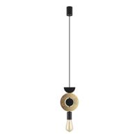 Lyora Design hanglampDrops Wood F 1-lichts zwart - 11180 - thumbnail