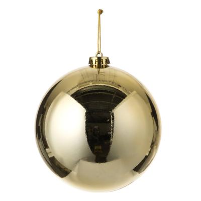 House Of Seasons kerstbal goud kunststof d15 cm