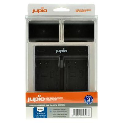 Jupio Kit: 2 x camera-accu DMW-BLF19E 1860mAh + USB Dual lader