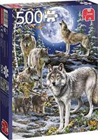 Premium Collection Wolvenroedel in de winter 500 stukjes - thumbnail