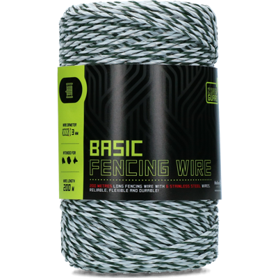 Zoneguard Basic Afrasteringsdraad 3 mm 200 m Zoneguard Basic Afrasteringsdraad 3 mm 200 m