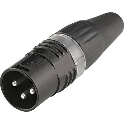 HICON XLR plug 3-pin HI-X3CM-BLK