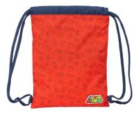 Rugtas met Koordjes Super Mario Trick Rood Donkerblauw 26 x 34 x 1 cm - thumbnail