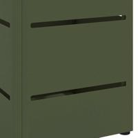 VidaXL Paraplu standaard olijfgroen 15,5 x 15,5 x 49 cm metaal - thumbnail