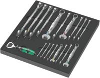 Wera 9731 schuimrubberen inzetstuk met 6003 joker set 1, 19-delig gereedschapsset (zwart/grijs, combinatie ratelsleutelset, in schuimrubberen inzet voor werkplaatswagen) - thumbnail