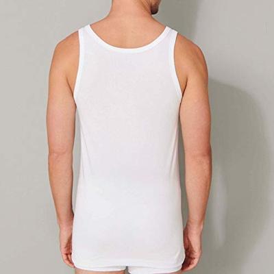 2-Packheren hemden 95/5 - Witte en zwarte Biologisch katoenen mannen onderhemden