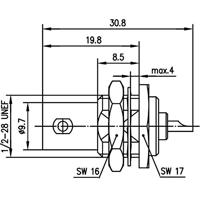 Telegärtner 100023407 100023407 BNC-connector Bus, inbouw verticaal 50 Ω 1 stuk(s) - thumbnail