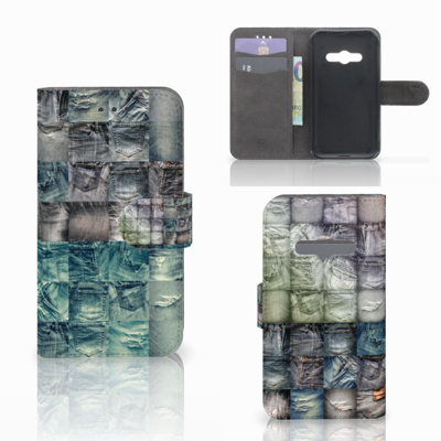 Wallet Case met Pasjes Samsung Galaxy Xcover 3 | Xcover 3 VE Spijkerbroeken Wallet Case met Pasjes Samsung Galaxy Xcover 3 | Xcover 3 VE Spijkerbroeken