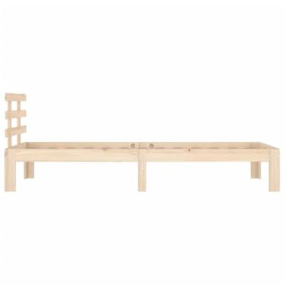 Bedframe massief hout 75x190 cm