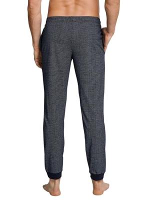 Blauwe ruitjes heren pyjamabroek Schiesser Blauwe ruitjes heren pyjamabroek Schiesser