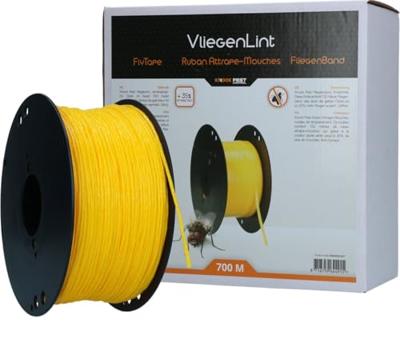 Knock Pest Vliegenlint Vervangingsrol 700 m Geel