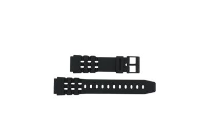 Horlogeband Casio W-87H-1V / 71602163 Kunststof/Plastic Zwart 19mm