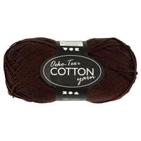 Creativ Company Katoengaren, donkerbruin, 50gr, 170m - thumbnail