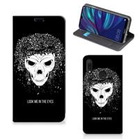 Mobiel BookCase Huawei Y7 hoesje Y7 Pro (2019) Skull Hair - thumbnail