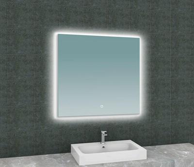 Soul spiegel vierkant met LED, dimbaar en spiegelverwarming 80 x 80 cm