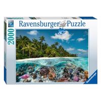 Ravensburger puzzel een duik op de malediven, 2000st. - thumbnail