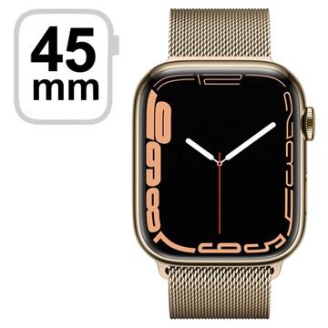 Apple Watch 7 LTE MKJY3FD/A - roestvrij staal, Milanese lus, 45 mm - goud