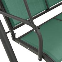 VidaXL Schommelbank 170 cm textileen en staal groen - thumbnail