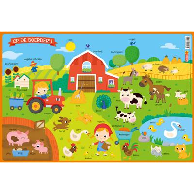 Educatieve onderleggers - Op de boerderij