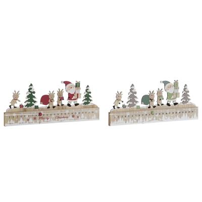 Adventkalender DKD Home Decor Hout MDF 45 x 1 x 19 cm 45 x 2 x 19 cm (2 Stuks)