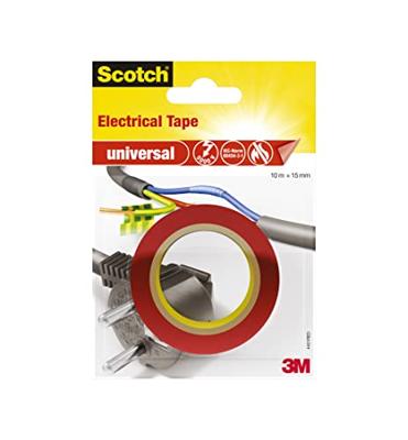 3M universal 4401RED Isolatietape Scotch Rood (l x b) 10 m x 15 mm 1 stuk(s) 3M universal 4401RED Isolatietape Scotch Rood (l x b) 10 m x 15 mm 1 stuk(s)