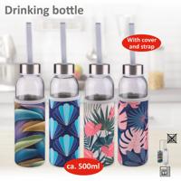 Alpina Drinkfles glas 500ml + hoes - thumbnail