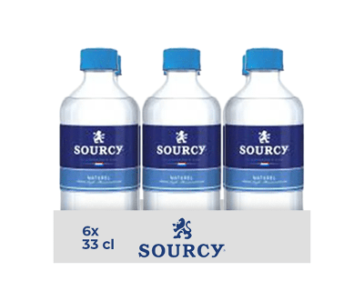 Sourcy blauw mineraalwater naturel (6x33cl)