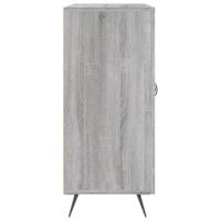 Dressoir 90x34x80 cm bewerkt hout grijs sonoma eikenkleurig - thumbnail