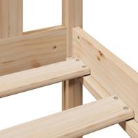 Bed met boekenkast zonder matras massief grenenhout 150x200 cm - thumbnail