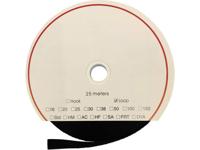 FASTECH® T0210099990225 Klittenband Om vast te plakken Acrylaat Lusdeel (l x b) 25000 mm x 100 mm Zwart 25 m - thumbnail