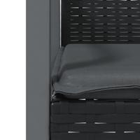 7-delige Tuinset met kussens poly rattan en staal - thumbnail