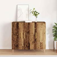 Dressoir Oud hout 90 x 34 x 80 cm Bewerkt hout - thumbnail